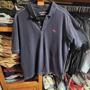Men's Tommy Bahama Polo Size L Navy/Red